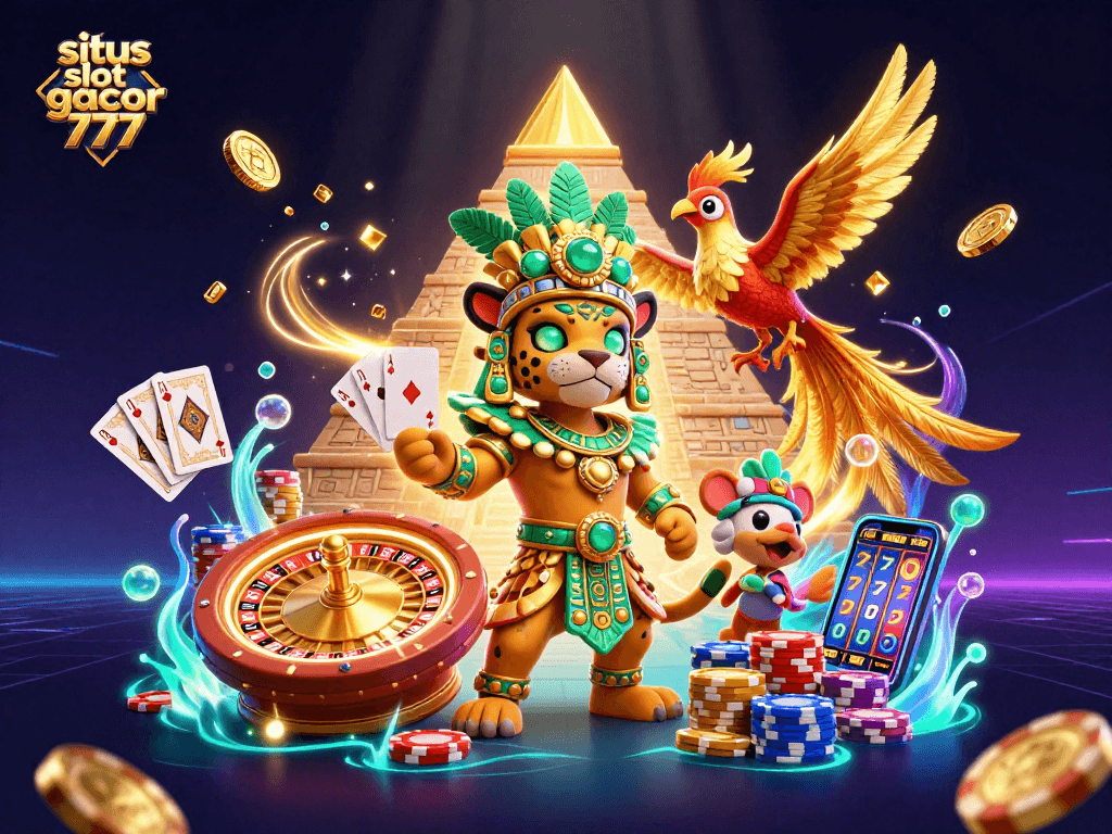 Situs slot gacor 777 showcases an exhilarating scene with a Mayan priest and quetzal bird, symbolizing exciting wins.