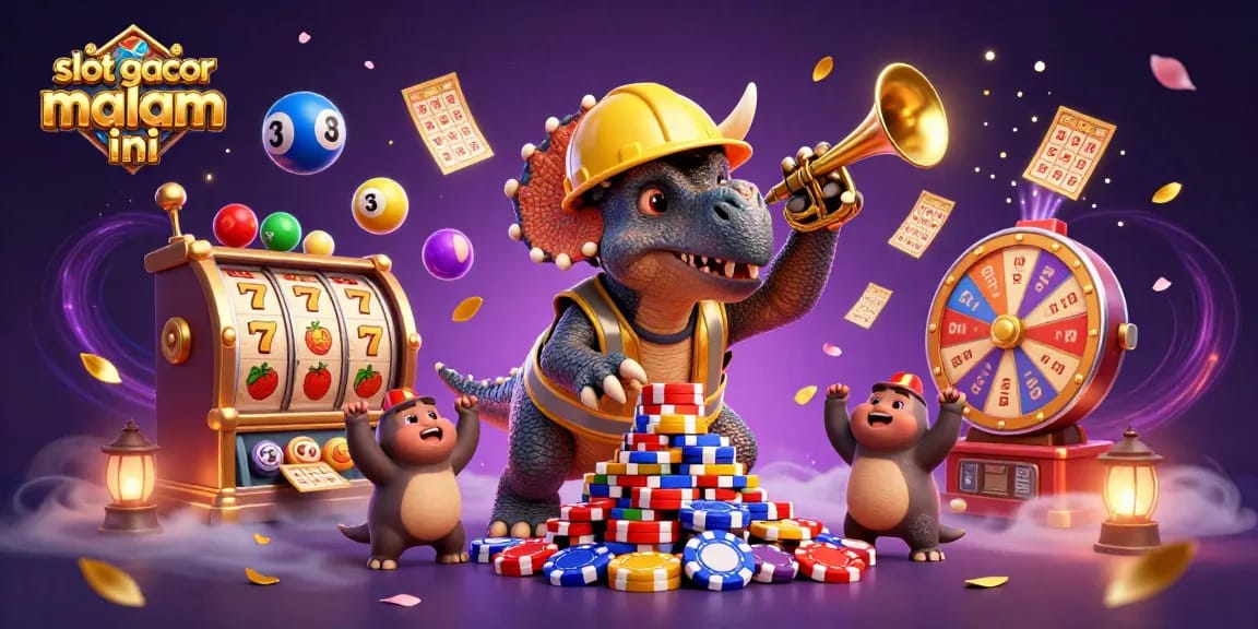 Slot gacor malam ini memberikan pengalaman bermain seru dengan tema kasino yang meriah.