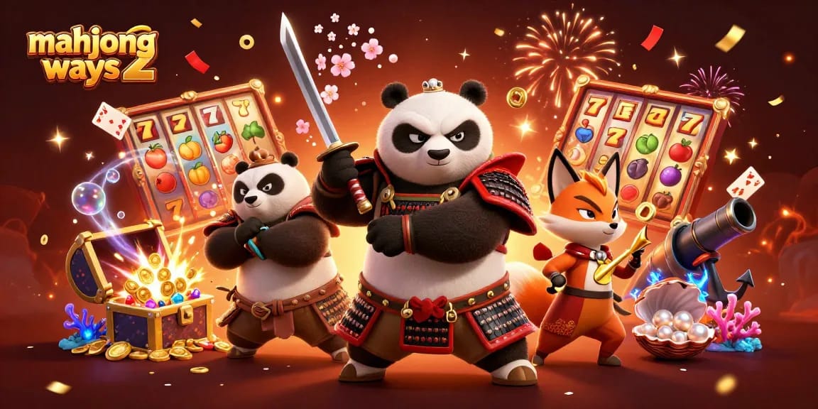 Experience mahjong ways 2 with vibrant 3D characters and fun-filled casino elements like jackpots and slot reels.