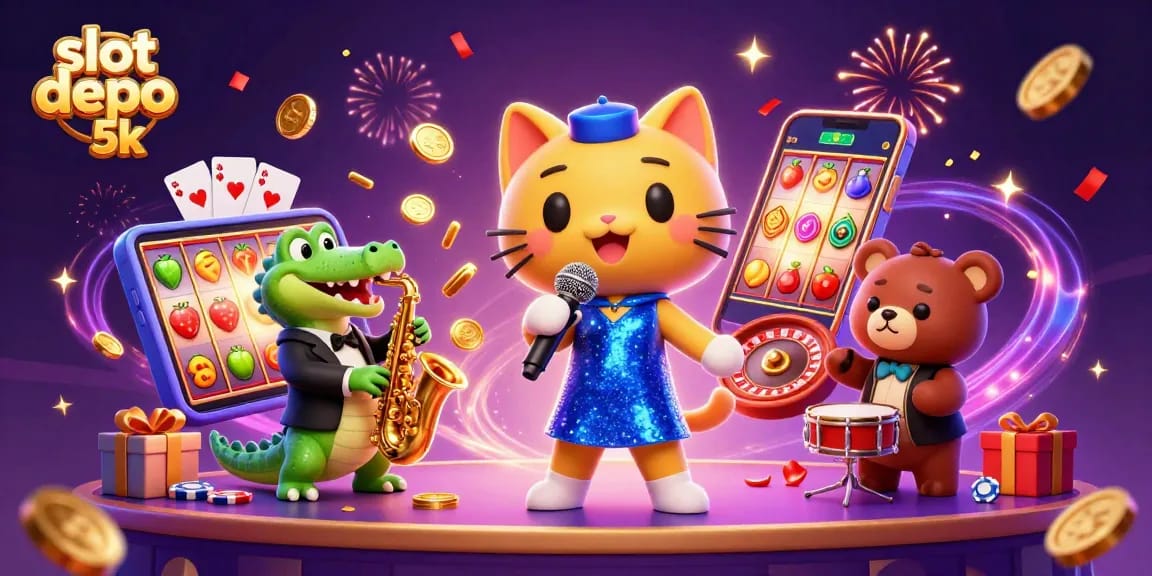 Engage with the thrilling slot depo 5k experience featuring vibrant characters, exciting games, and golden rewards.