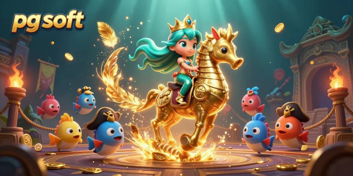 Engage in thrilling gameplay with pg soft's vibrant casino experience, featuring magical underwater characters.