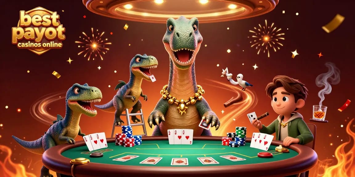 Experience the excitement at the best payout casinos online with dynamic poker action and vibrant casino elements.
