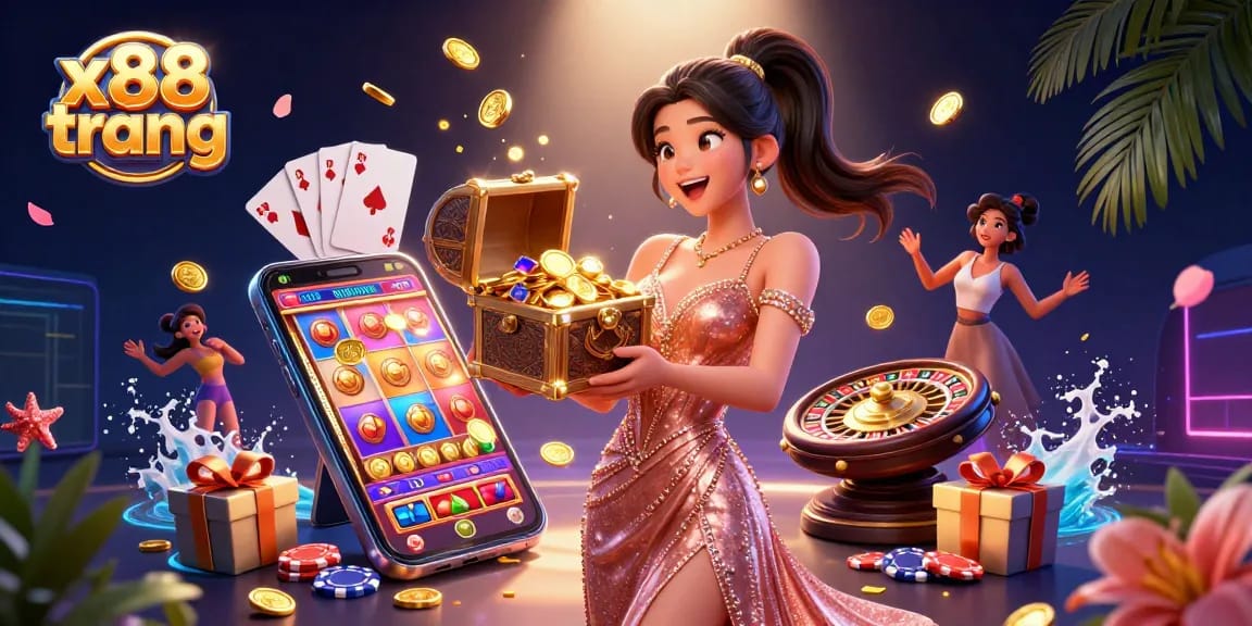 Experience excitement and treasures at x88 trang with thrilling golden coins and casino games.
