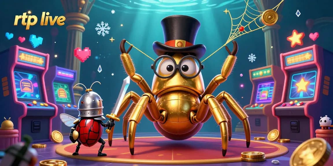 Experience thrilling gameplay with rtp live elements in a vibrant casino-themed 3D illustration.