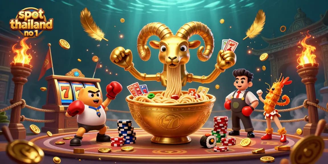 Engage in thrilling action at slot thailand no 1 amidst lively casino characters and vibrant elements.