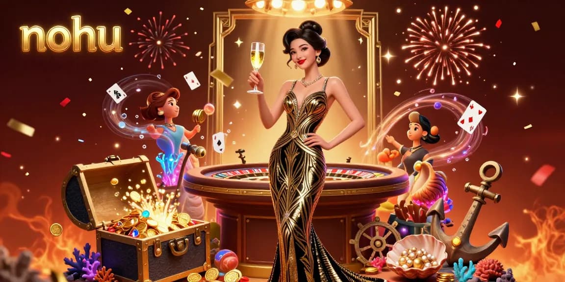 Experience the excitement of nohu as elegant gameplay unfolds with gold coins and winning delights.