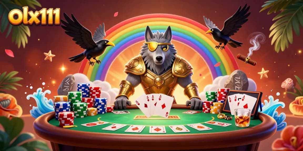 Play exciting casino games with olx111 featuring a vivid Norse-themed scene.