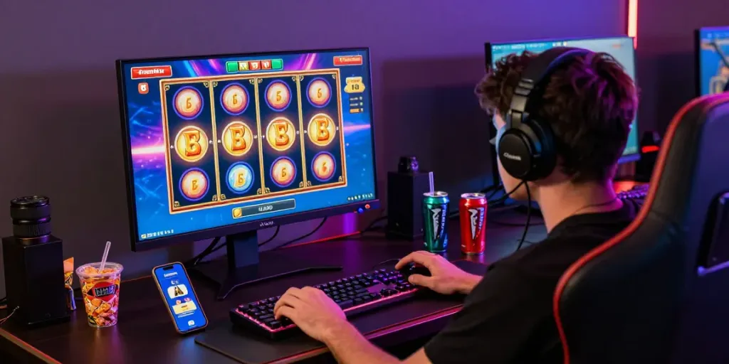 Exciting online gaming atmosphere featuring luxury12 slot experience with vibrant graphics and immersive setup.