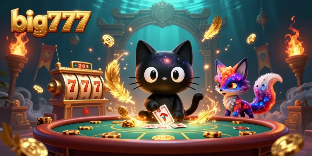 Engage with the big777 cosmic casino, featuring vibrant characters and thrilling slot action.