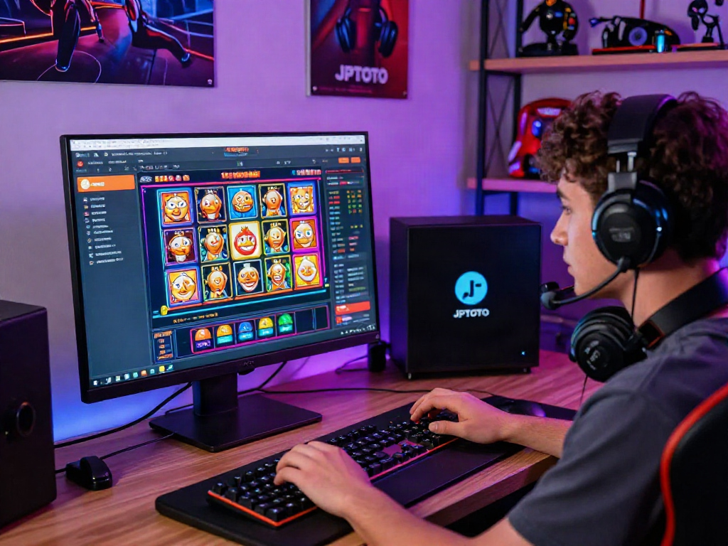 Pengguna aktif bermain di platform jptoto link dengan antarmuka game yang menarik.