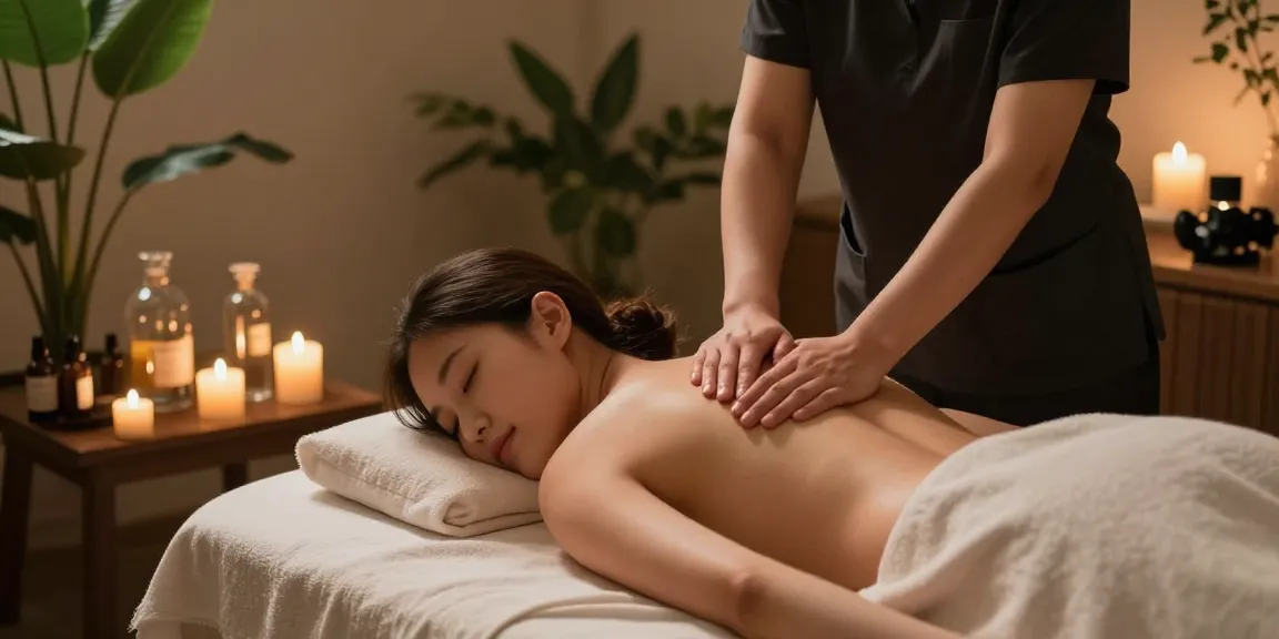 Serene scene of 부산스웨디시 massage therapy showcasing relaxation and wellness.