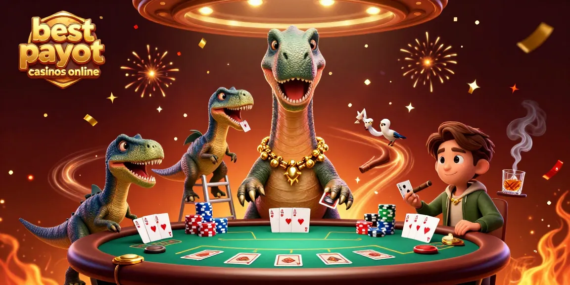 Experience the excitement at the best payout casinos online with dynamic poker action and vibrant casino elements.