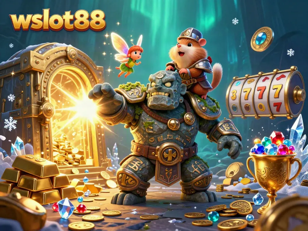 Raih pengalaman bermain wslot888 dengan golem kuno dan harta karun yang berkilauan.