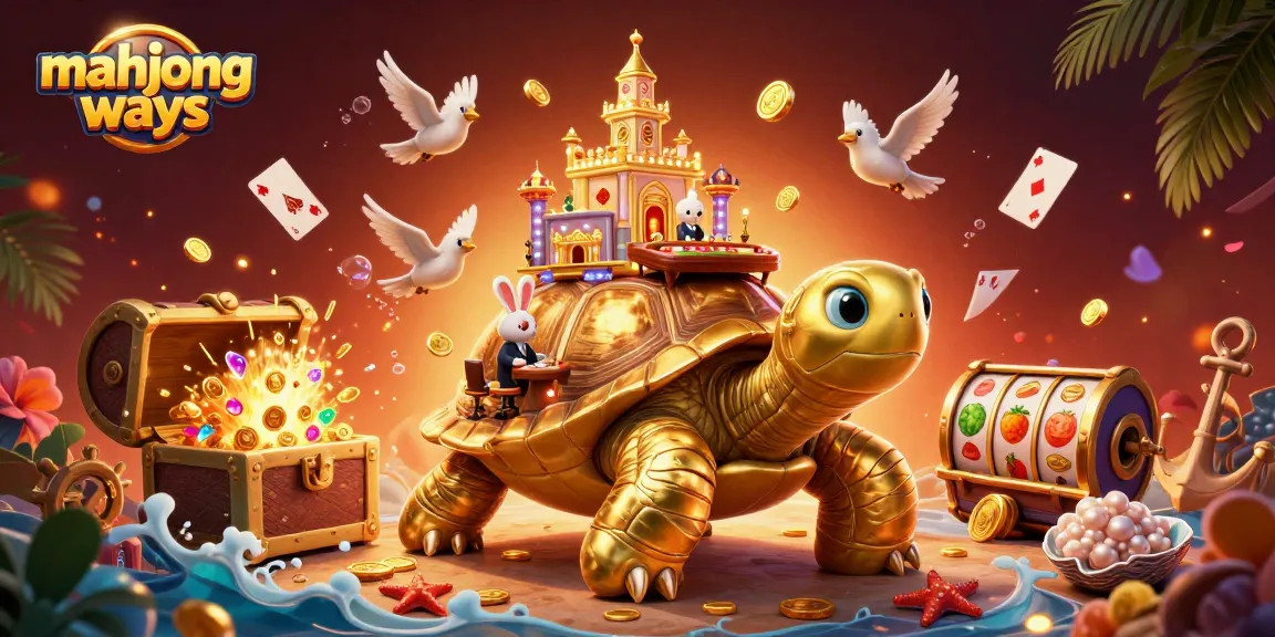 Experience mahjong ways with a vibrant 3D scene of thrilling casino action and golden rewards.