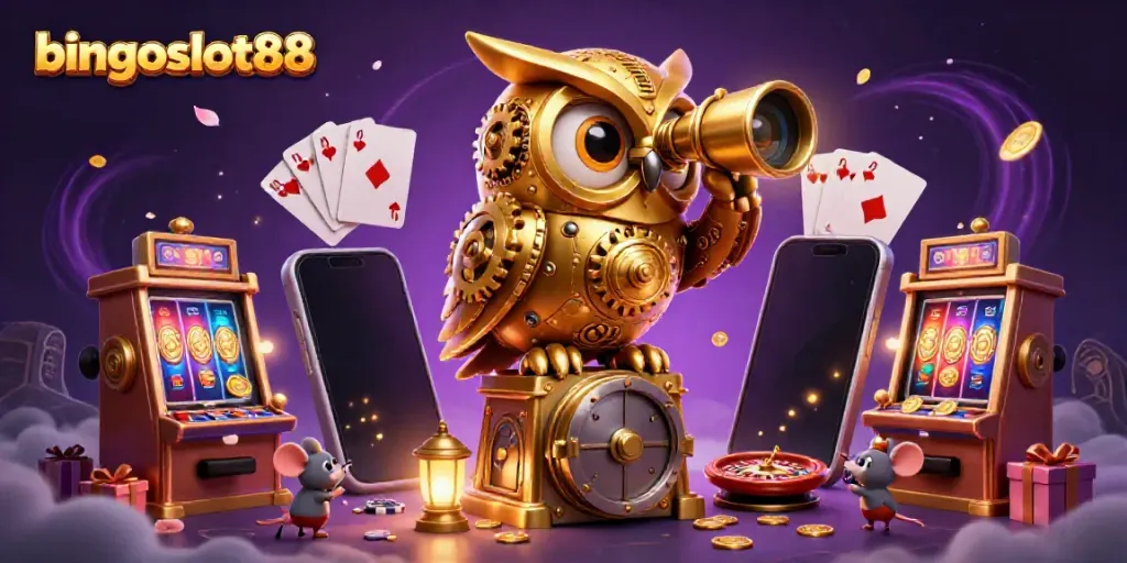 Rasakan keseruan bermain bingoslot88 di dunia kasino dengan ilustrasi 3D yang memukau.