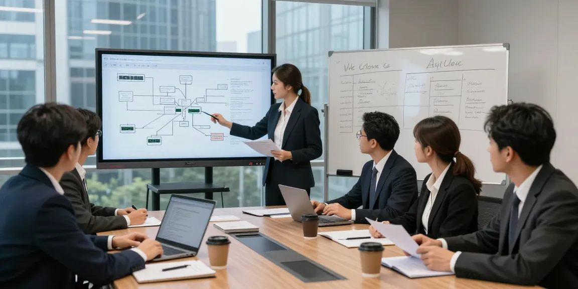 Legal professionals conducting asset tracing analysis in a modern office.