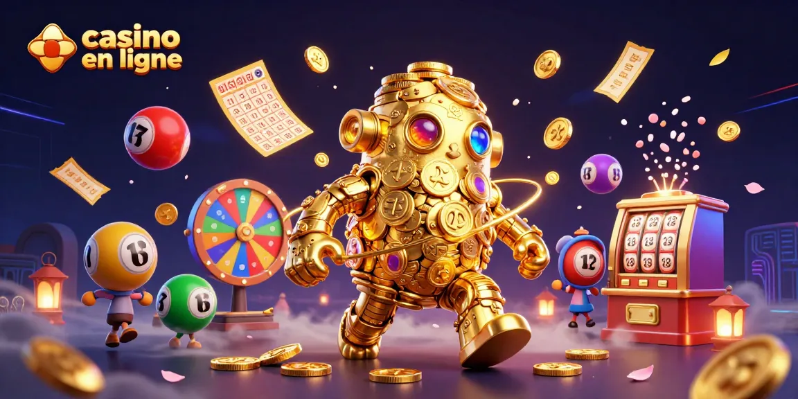 Jouez à des machines à sous captivantes au casino en ligne entouré de nombreuses animations colorées.
