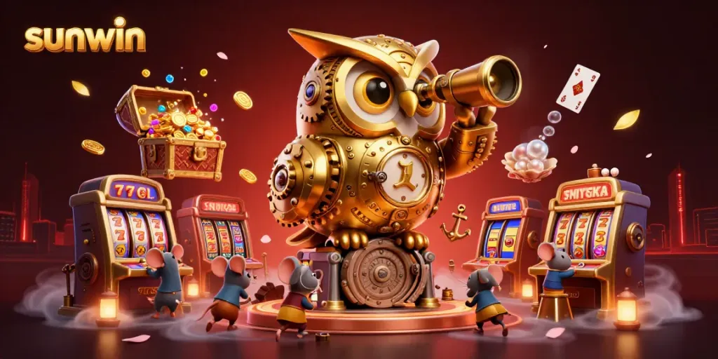 Engage with the enchanting sunwin casino world filled with gold coins, treasures, and a whimsical owl