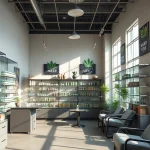 Browse premium products at the Weed Store in a welcoming, modern interior.