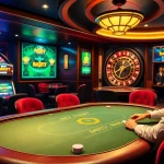 Experience the excitement of bk8thai with vibrant casino gaming visuals featuring poker and roulette.