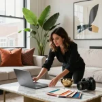 Chic interior design showcase by www.dgi-chicago.com in a modern Chicago loft.