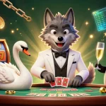 Bet on rikvip - rikvip1 while enjoying exciting slots with elegant characters in a vibrant casino scene.