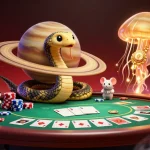Experience vibrant gaming with hit club chính thức featuring astronaut mice betting on roulette rings in vivid 3D.