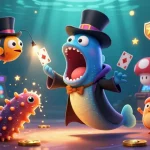 Experience shbet thrilling casino action with glowing games and vibrant characters in an underwater scene.