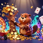 Engage with go 88 in this vibrant 3D scene featuring playful characters and dynamic casino elements.