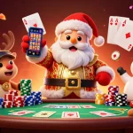 Experience the thrill of dh88 casino games with a vibrant 3D festive illustration.