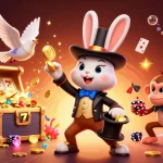 Spin the reels for big wins with ysl, featuring cartoon magic and dynamic casino elements.