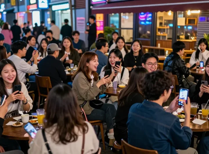 하루이야기와 관련된 강남의 유흥 알바 정보 커뮤니티에서의 활기찬 분위기